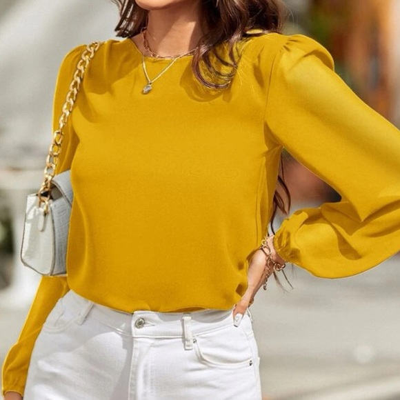 Lantern sleeve blouse - Picture 9 of 16